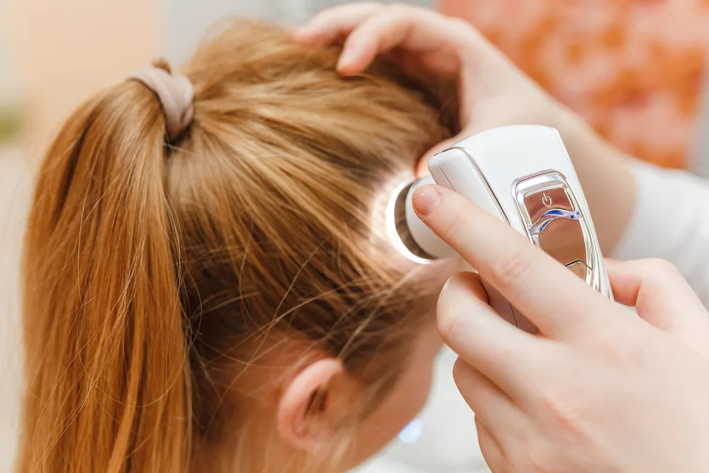 Female clinic at a local trichologist near Manchester